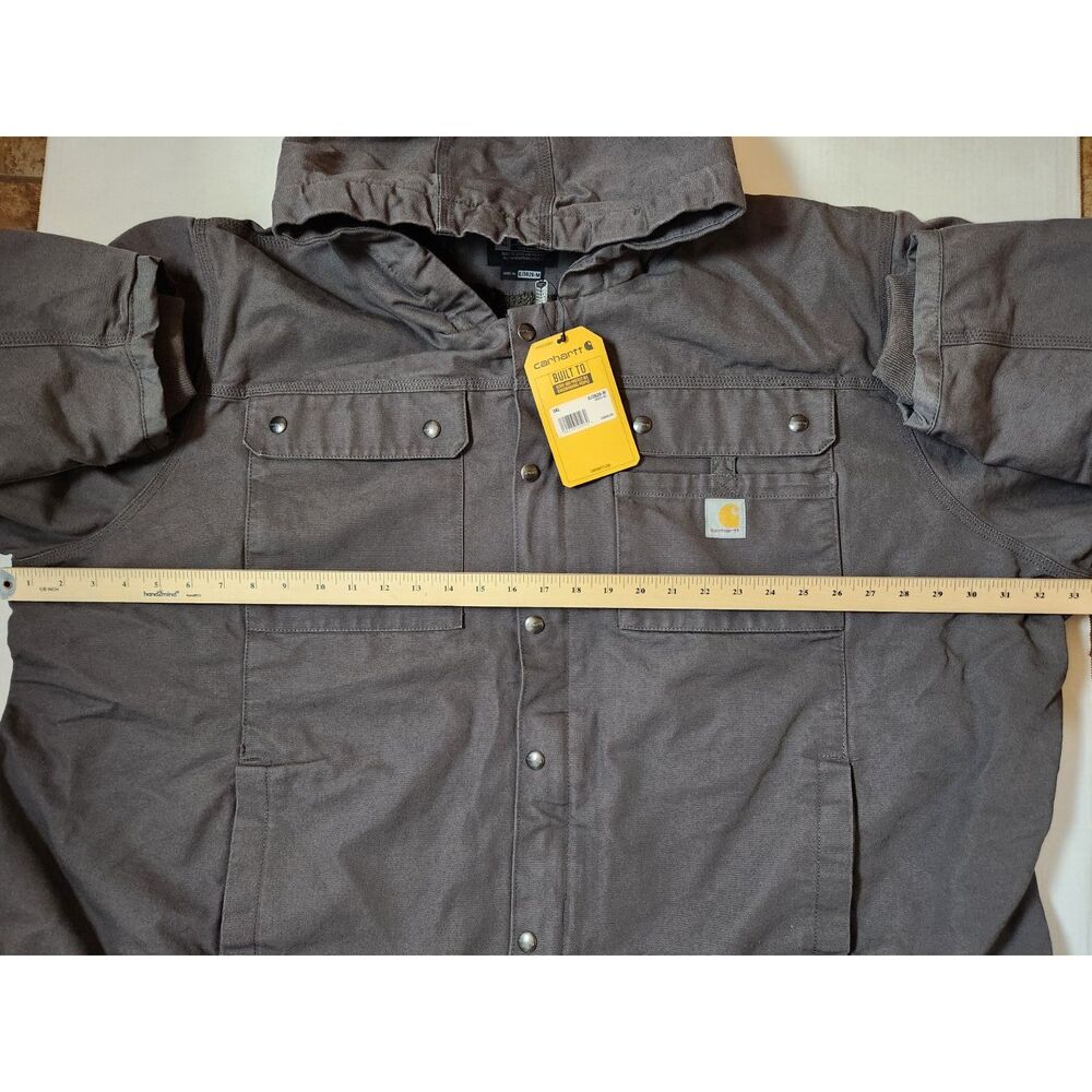 Carhartt Washed Duck Sherpa‑Lined Utility Jacket 5XL Relaxed Fit - Picture 6 of 12